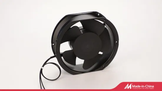 Mini ventilateur d'écoulement mixte carré industriel à courant alternatif à courant alternatif d'échappement de refroidissement 5 ailes